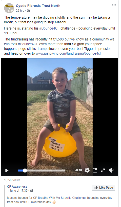 strawfie's tweet photo. Want to join in with #Bounce4CF?
Email your name/address to breathewithme@outlook.com & for a pledge of raising Β£10 in aid of @cftrust we'll get your space hopper sent out to you.
Ask friends & family to sponsor your #bouncing challenge on this link https://t.co/WGGVMFZYqi https://t.co/P9EoWzkXqZ
