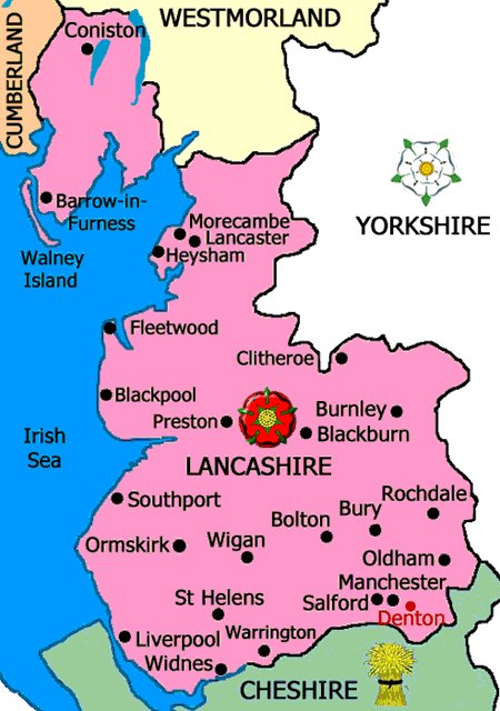 If you live anywhere in pink on this map, you live in Lancashire.

Please use Lancashire in your address and share our social media posts for further info and to spread the word on our historic county.

(Now find us on Facebook and Instagram too!)

#Lancashire | #HistoricCounties