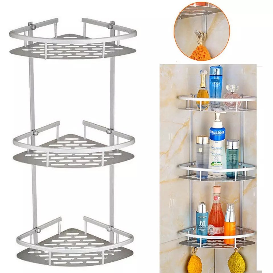 A- 3tiers storage trolley - N5000B- Corner Shelf - N5500C- Wall hanger with Extra Shocker - N2500D- Liner - N3000