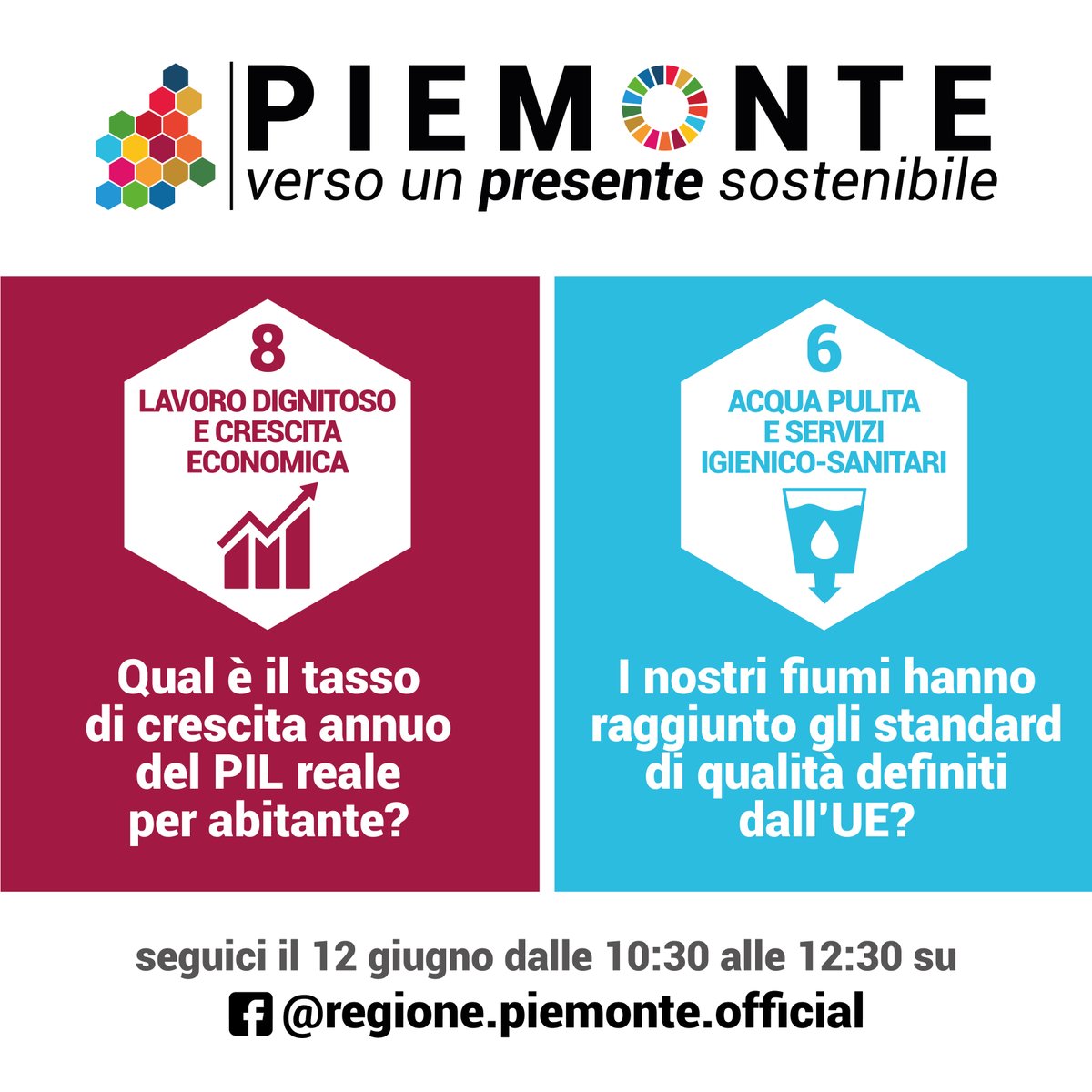 Seguici il #12giugno2020 🌏 dalle 10.30 alle 12.30 presentiamo il Rapporto sul #PiemonteEconomicoSociale e la Relazione sullo stato dell'#ambiente in diretta streaming con <a href="/irespiemonte/">IRES Piemonte Istituto Ricerche Economico Sociali</a> e <a href="/ArpaPiemonte/">Arpa Piemonte</a>! #vettoridisostenibilità #presentesostenibile #datiambientali #economia
