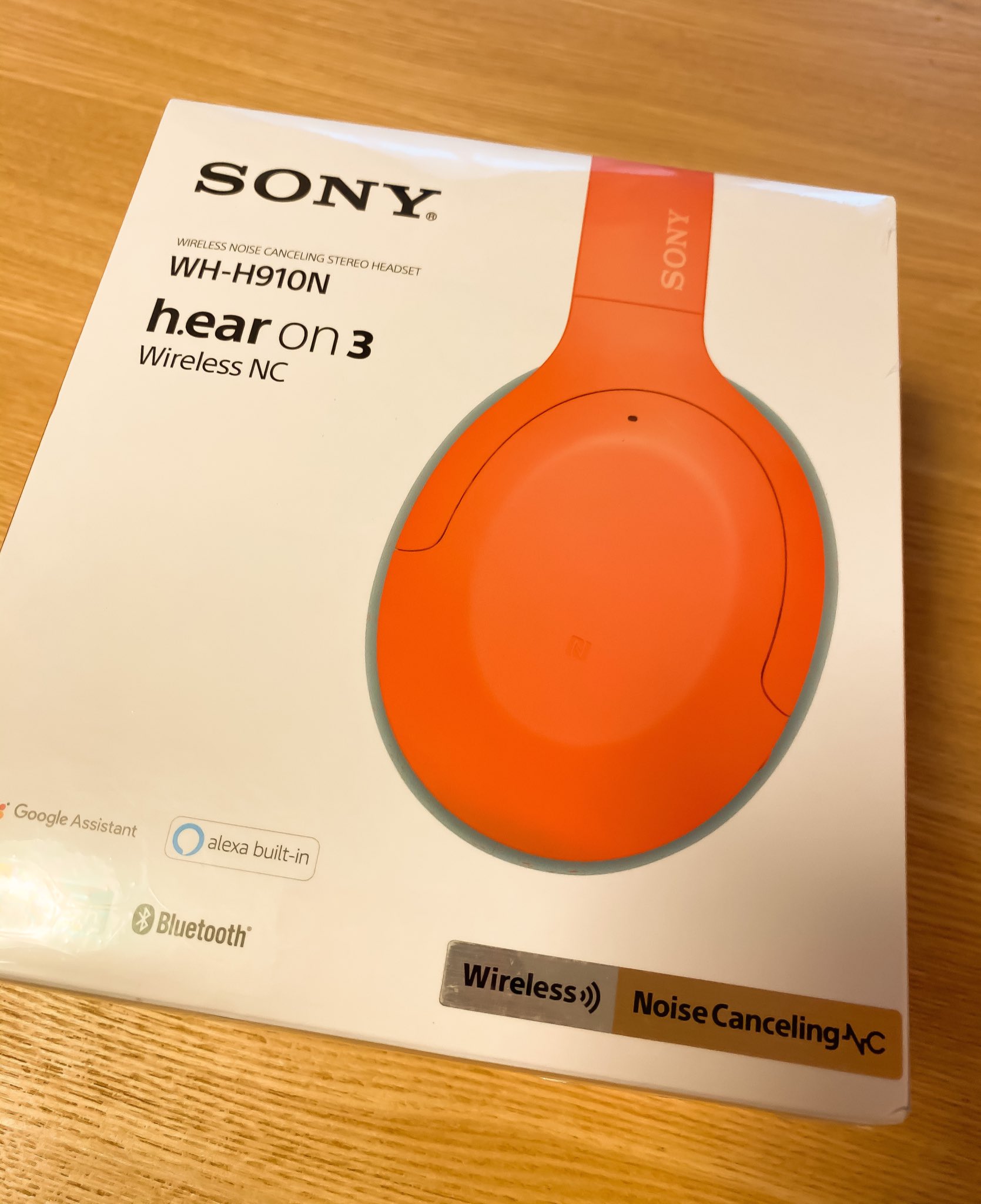 SONY ノイズキャンセリングヘッドホン WH-H910N オレンジ色