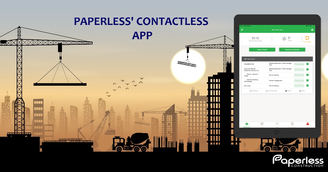 Paperless_app's tweet photo. Go #contactless with your time and attendance and safety briefings. 

Contact us today, to see how we can help you https://t.co/pXfMvNdeLq

#paperlessapp #construction #safetyfirst #projectmanagement #safetytraining #ukconstruction #timekeeping #constructionsafety https://t.co/wiClFrF15q