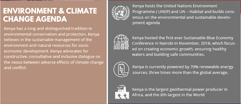KenyaRiyadh's tweet photo. .... Kenya's 10 Point Agenda at the UN Security Council, 2021-2022. #UNSCElections #SupportAfrica #VoteKenya. @EnvoyUnsc .@ForeignOfficeKE
Agenda 9: Environment and Climate Change Agenda https://t.co/ZmsTU8Olvw