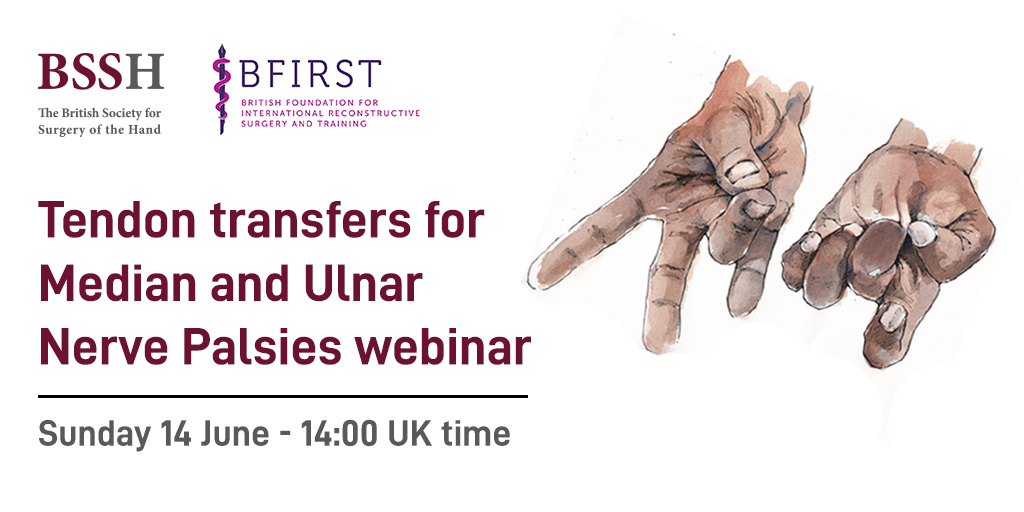 Register now for the next in our global webinar series with @BSSHand, delivered by Mr Donald Sammut, a plastic and #HandSurgeon with a special interest in the reanimation of the paralysed hand due to leprosy 🖐️

Please share widely ⬇️
us02web.zoom.us/webinar/regist…