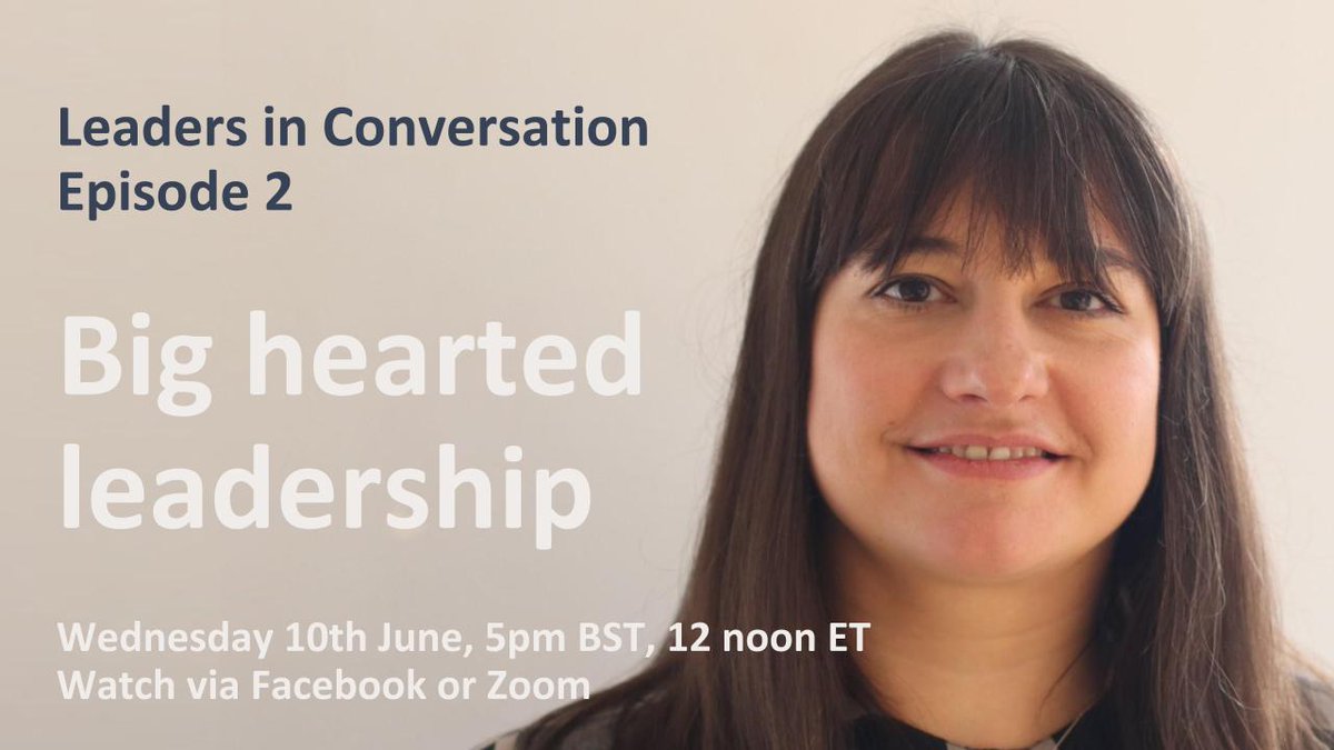 Join me <a href="/K_Blackwell/">Ken Blackwell</a> &amp; <a href="/bellaabramsIT/">BellaAbrams</a> as we discuss why focussing on people in your technology strategy can get you extraordinary results. 
eventbrite.co.uk/e/big-hearted-…
#WomenEd #womenintech #womenleaders #Sheffield 
<a href="/SHFDigital/">Sheffield Digital</a> <a href="/ShfWit/">ShfWIT</a> <a href="/Sheffunistaff/">University of Sheffield Staff</a>