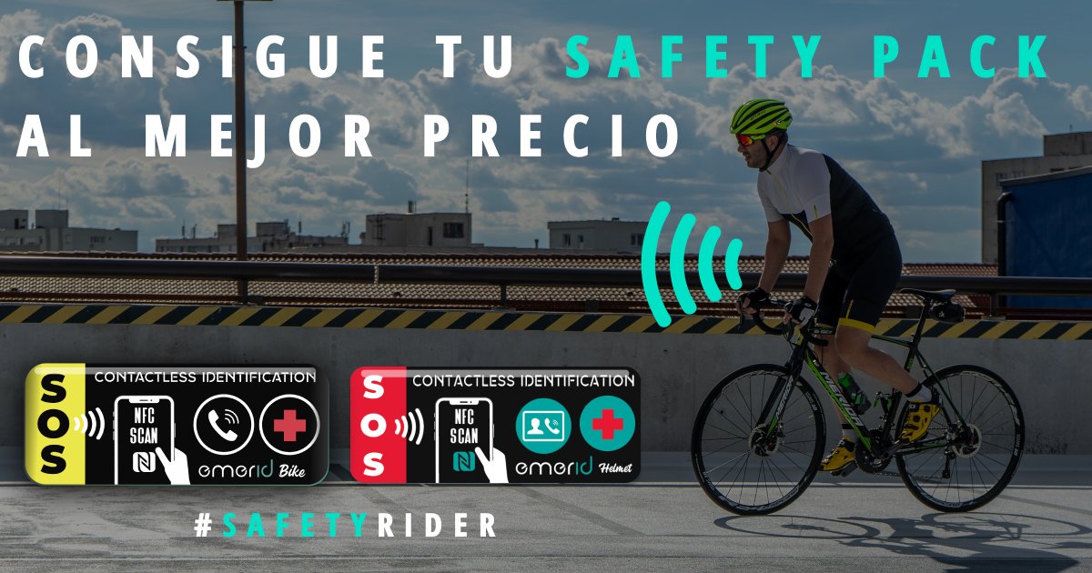 Consigue tu #safetypack para seguir disfrutando de tu afición pero con un plus en #seguirdad y #tecnología.

Descúbrelos en 📲 ow.ly/biQC50zYz0w 

#safetyfirst #securitysystem #NFC #Contactless #seguirdadvial