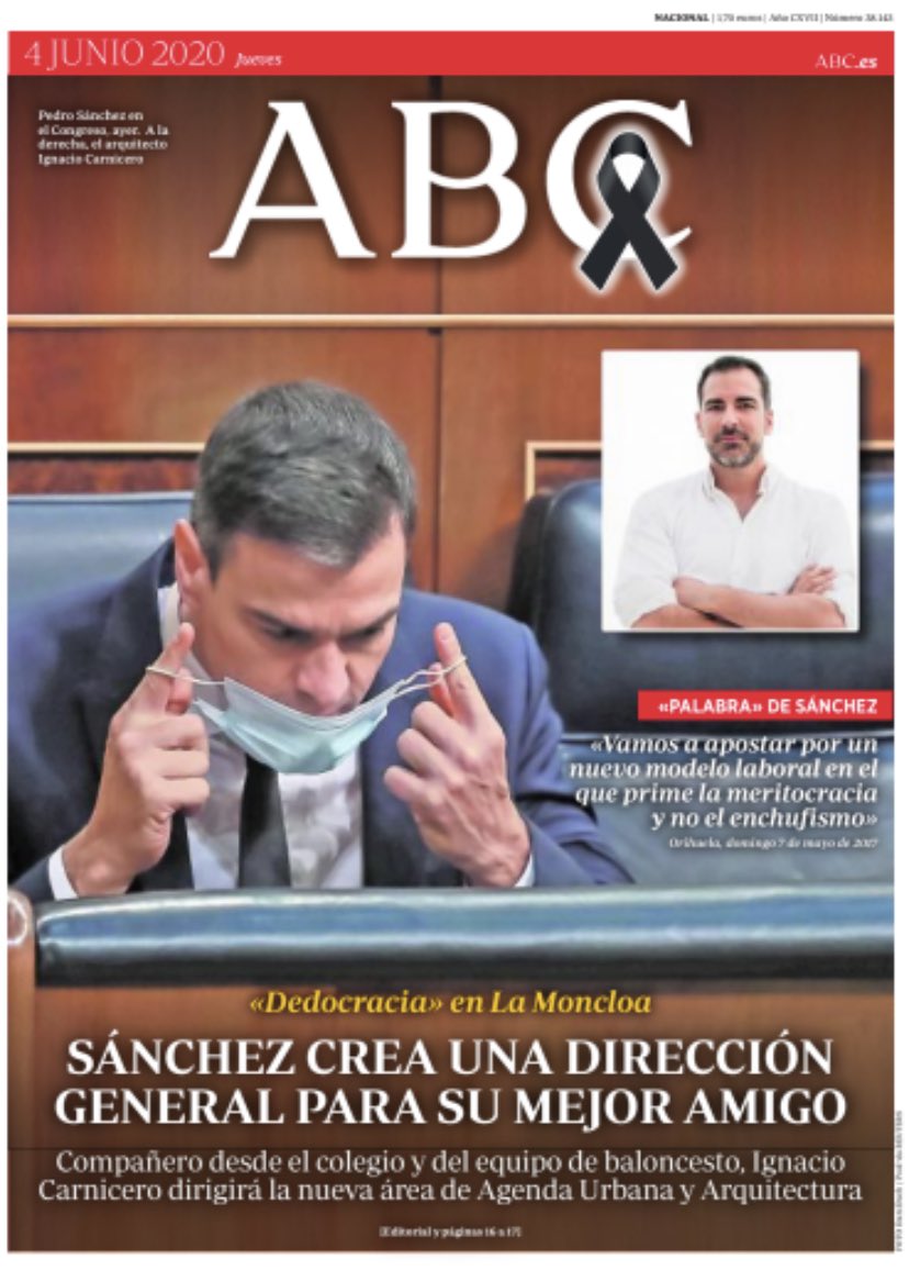 ElenaBeza1970's tweet photo. Crea una nueva dirección general en Transportes para colocar al frente a su amigo de la infancia.
Esta práctica #dedazossanchez  en medio de una crisis económica y social sin precedentes son fruto de su pasotismo hacia la ciudadanía 
y con decenas de miles sin cobrar los ERTEs😡 https://t.co/pSzJvSPyrK