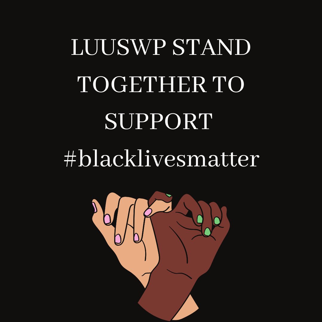 LUUSWP's tweet image. LUUSWP stands in solidarity to help combat racism. 
As a society we stand together, laugh  together and form strong friendships with people from all over the globe. We encourage diversity and we encourage silence to be broken regarding the Black Lives Matter Movement.