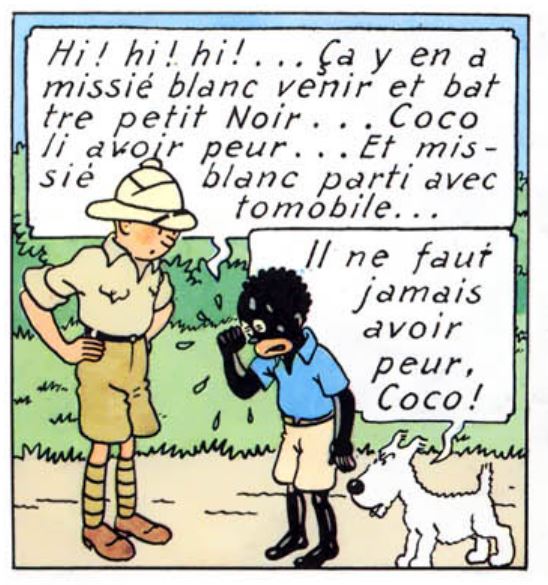 André Loez on X: Relecture de Tintin au Congo pour préparer une