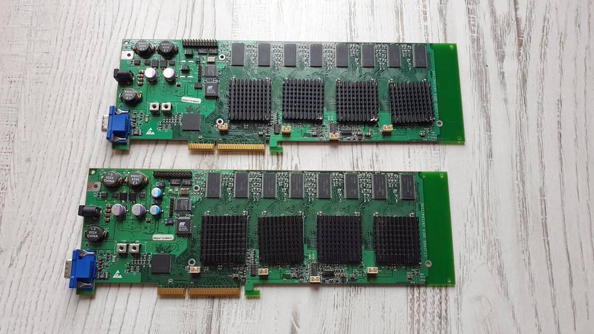 Today I have received a pair of Voodoo5 6000 3700 A in dead condition for fixing from Germany. First impression is not good besides Chip Hint in both cards is dead seems there are more components damaged.  I will see what I can do. What amazing card though! I LOVE her.  #3dfx