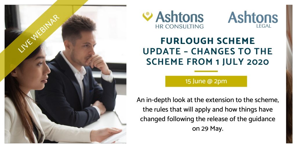 On 15 June at 2pm our colleagues at <a href="/AshtonsLegal/">Ashtons Legal LLP</a> &amp; <a href="/AshtonsHR/">Ashtons HR Consulting</a> will be hosting another free #HR &amp; #Employment webinar. Specialists <a href="/j_piper1/">Jess Piper</a> &amp; <a href="/LucyPakes/">Lucy Pakes</a> will be looking at the changes to the #furlough scheme from 1 July. Register your free place here: ashtonslegal.webinarninja.com/live-webinars/…