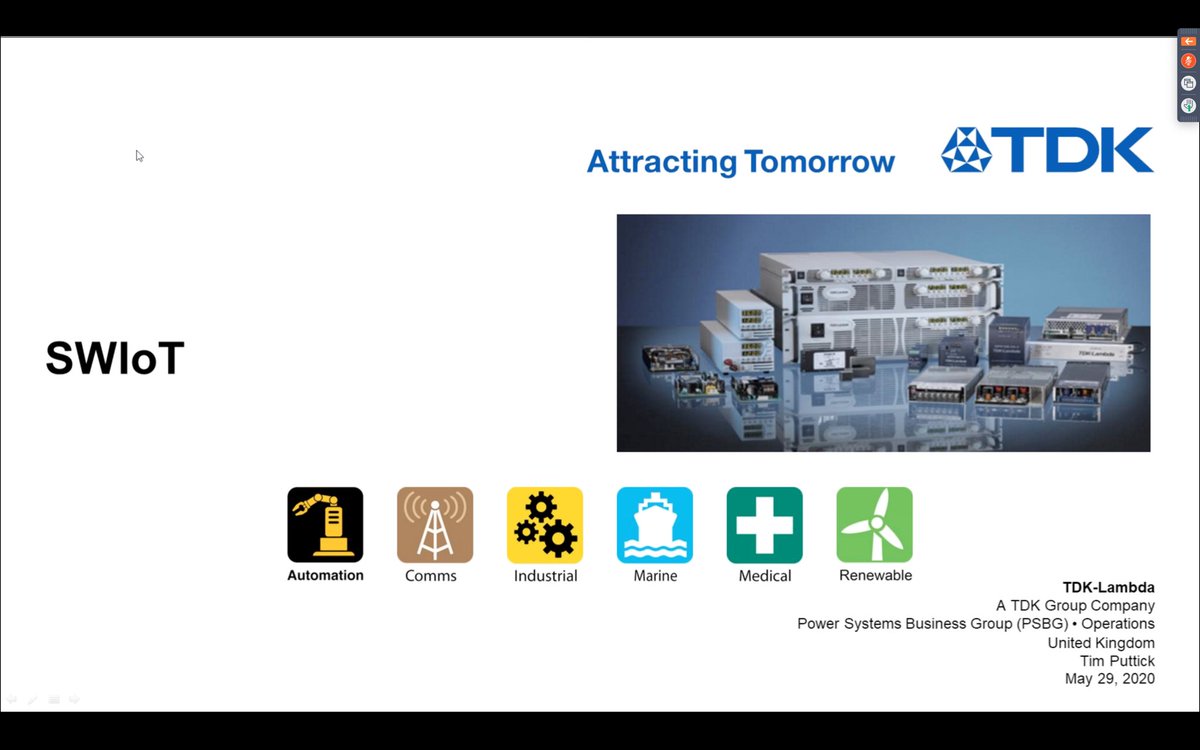 ProjectSWLtd's tweet image. Great to see our Client @TDKLambda_UK as a “world class partner” for @SouthWest_IoT in the @PetrocOfficial launch webinar this morning.  Nice to see our state of the art #AnechoicChamber project for them in their presentation too!