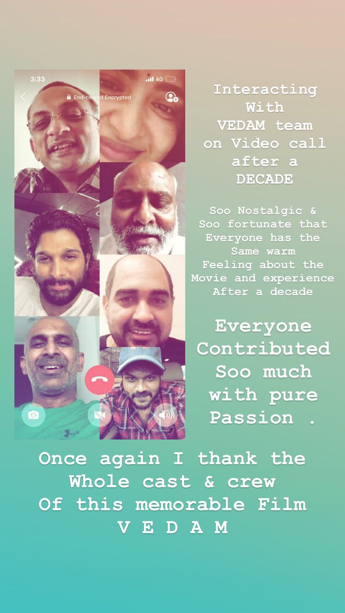 alluarjun's tweet image. Interacting with Vedam Team After a Decade again . The love and warmth is still the same #DecadeofVedam