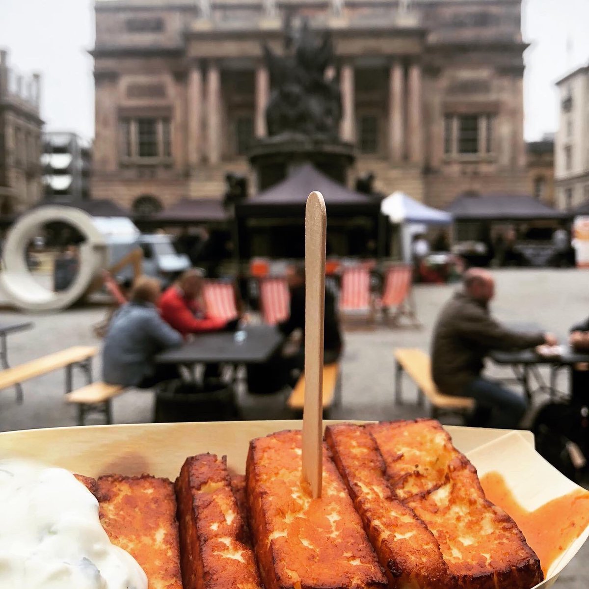 What would life be like without cheese?? 🧀 Very dull if you ask us!

This #nationalcheeseday has us pining after some halloumi fries concoction from <a href="/halloumination/">Halloumination</a> 🤤

#liverpool #exchangeflags #events #throwbackthursday #cheeselovers #foodphotography