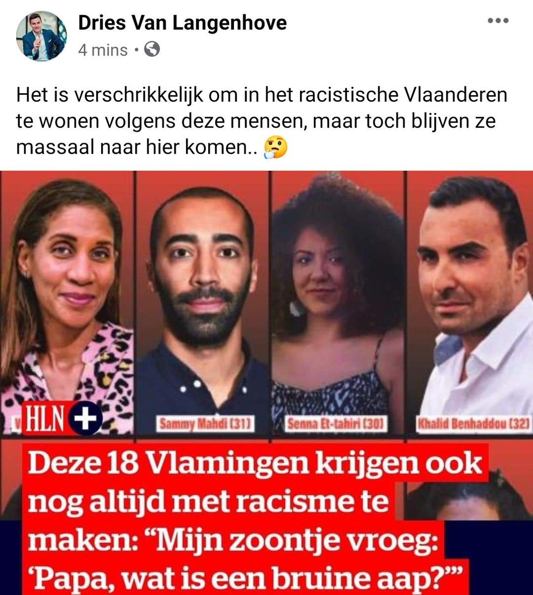 Racisme leeft dus hier ook. Een schande .