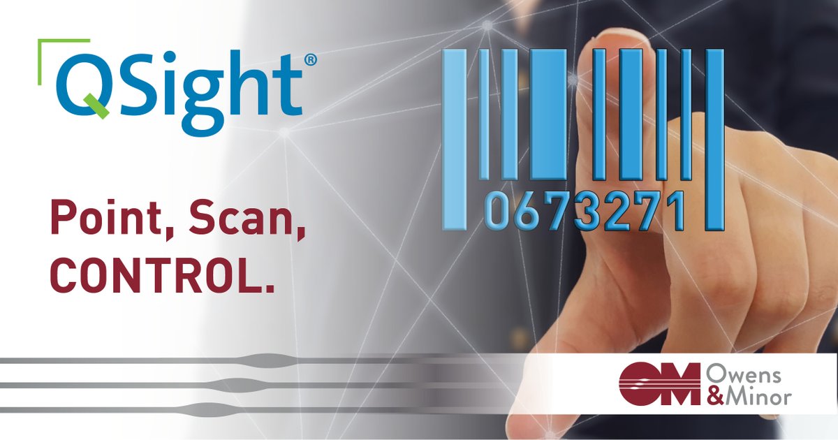 Owens_Minor's tweet photo. We've moved #QSight from AORN's show floor to their virtual product showcase. Learn just how easy QSight is to manage your inventory by clicking here: https://t.co/Qplbhc8Zjd https://t.co/pvdpitvGyU