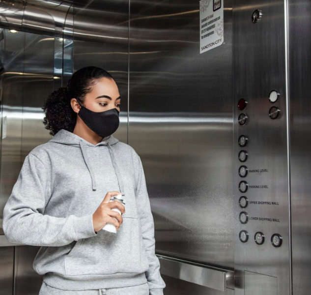 SandtonCity's tweet photo. As part of their drive to #SprayItForward, our friends at OmniProtect have donated their Sanitizing Spray to our most vulnerable communities. Partnering with the inspiring @AmandaDupont, the all-important message of safe hygiene practices is educational and life-changing. https://t.co/Dzmpf396xg