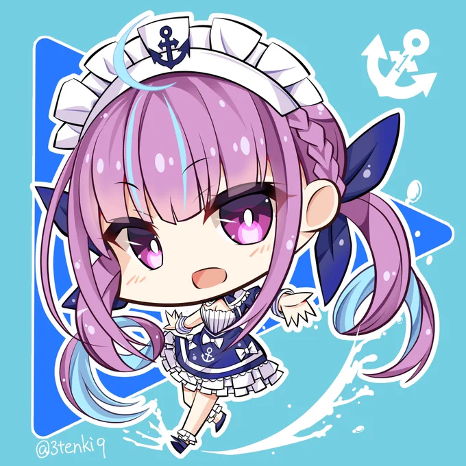 ホロライブSD①湊あくあ  #あくあーと 