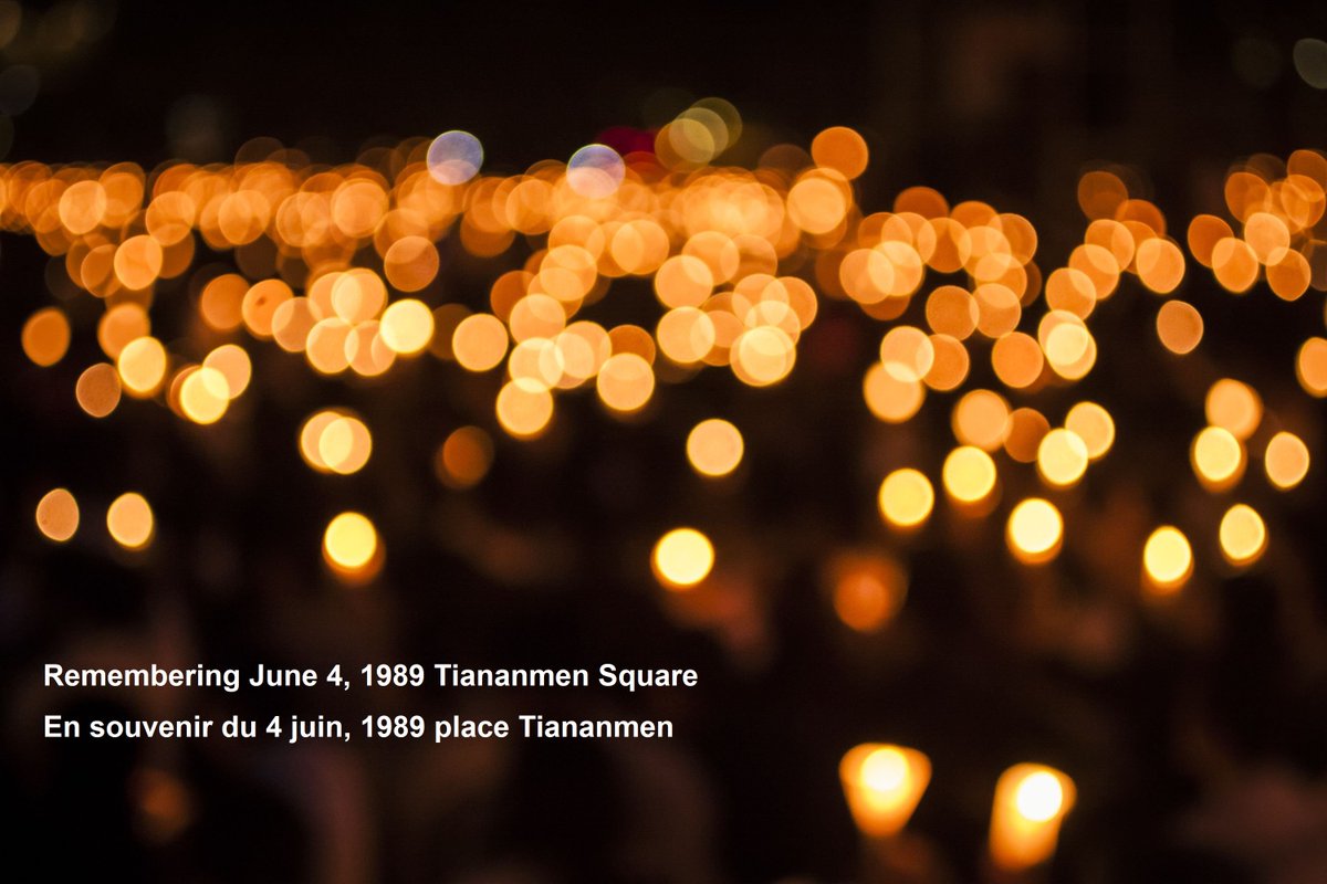 Today on the anniversary of June 4, 1989, we remember the tragic events of Tiananmen Square and stand together in support of human rights and democracy.