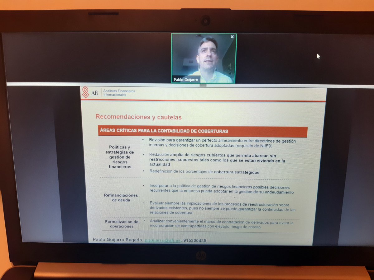 Financieros_es's tweet image. Pablo Guijarro de @Afi_es nos da tips para evitar problemas de gestion tras la pandemia en el acto que estamos realizando junto a @FinanceActive: Gestión de la deuda financiera en tiempos de crisis