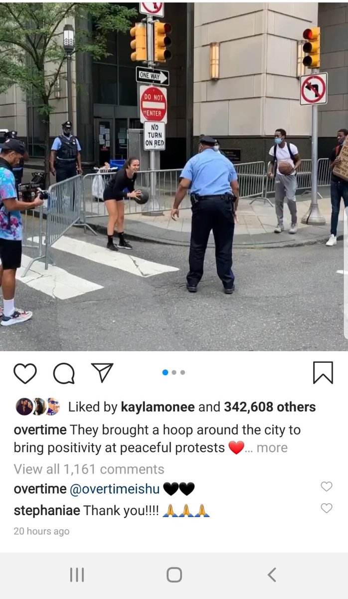 MensahDean's tweet image. Amid the protests, Philly teens are using a portable B-ball court to promote peace and stress release.