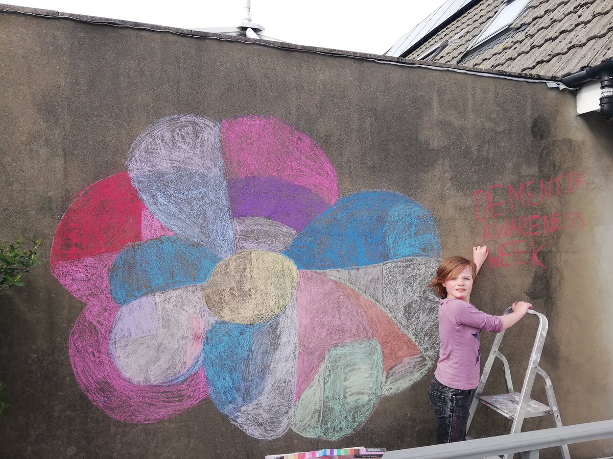 Jean5724's tweet photo. #DementiaAwareness A #ShoutOut to Alyss for this fantastic Forget Me Not Flower...@alzscot Oban’s Link Workers daughter #goinglarge for #DAW2020 @sue_pagan @obantimes https://t.co/r2Es7eOsCD