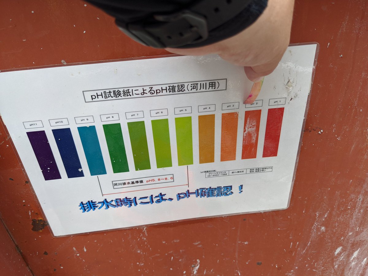 小林 浩二 Pa Twitter 解体工事してるとどうしても地下に水が溜まる 地下解体前に排水するんだけど このアルカリレベルで長靴浸水 肌荒れと言うより痛い 胴長を2着買ってあげました