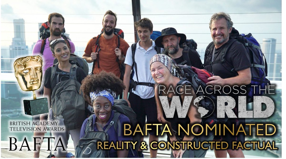 #RaceAcrossTheWorld 🌍 has been nominated for a #BaftaTV award! 🏆 

Thanks <a href="/BAFTA/">BAFTA</a>, and congratulations to the whole cast and crew.