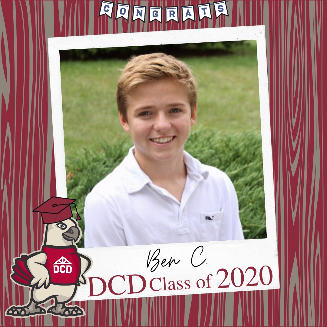 dcds1903's tweet photo. Congrats, Ben! ...and so the high school adventure begins! Remember, the Hawk nest will always welcome you home to DCD. #dcdclassof2020 #dcd #dcdalumni #dcdhawks #dcdstaysconnected https://t.co/AwR0UaQL9K