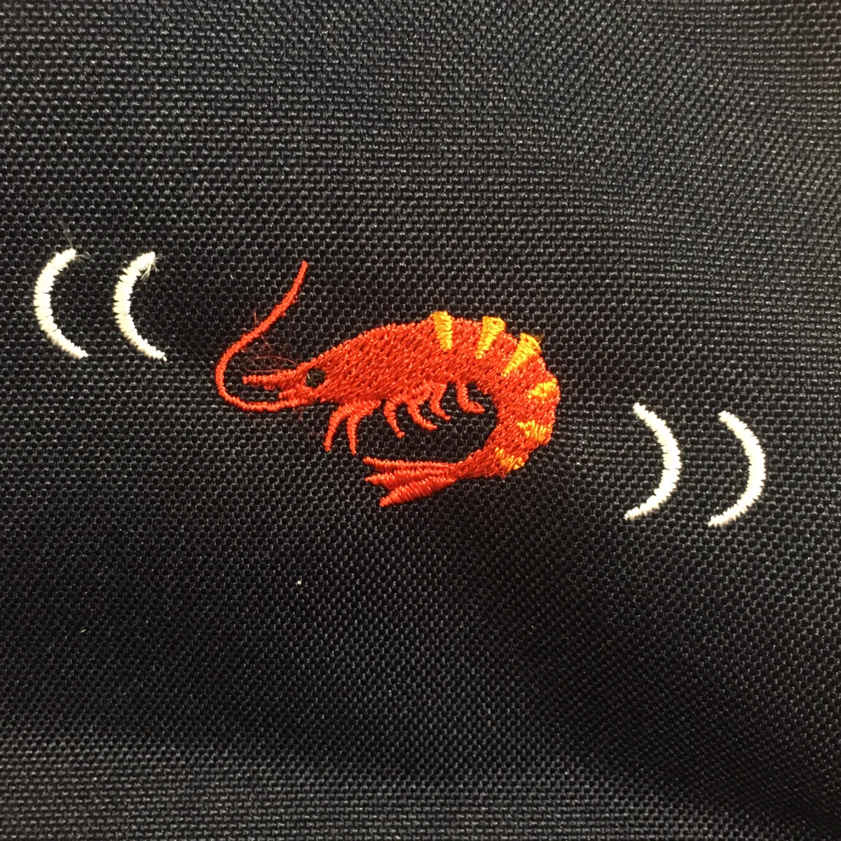 無印良品の刺繍工房サービスに無茶振りで作ってもらったwwwめちゃかわエビダンスリュック！