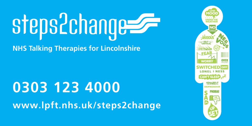 NHSLincs_TT's tweet photo. If youβre experiencing #stress and #anxiety you can get further information, including how to self-refer to psychological therapies at: https://t.co/g35fQVZWt4 or contact 0303 123 4000 π± #ThursdayThoughts @s2c_Lincs #steps2change #NHS #talkingtherapies #Lincolnshire https://t.co/xuRjJgPMzW