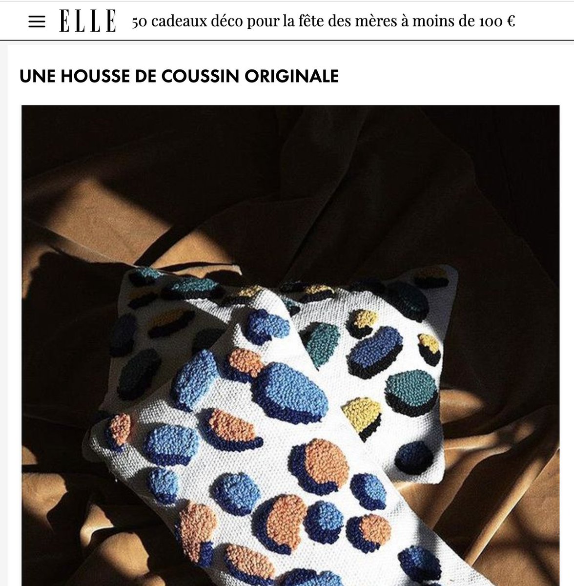 ForgetMeNotCoco's tweet image. Affinités cushions -Thanks 💖 @elledecorationfr⁠
Available on designerbox.com/fr/⁠
📸 by @marion.kotlarski ⁠
#animalprint 🐆 #cushion Handmade embroidery. ⁠
elle.fr/Deco/News-tend…⁠
#cadeau #decoration #modernmaker #broderie #forgetmenotcoco⁠ #elledeco #fetesdesmeres
