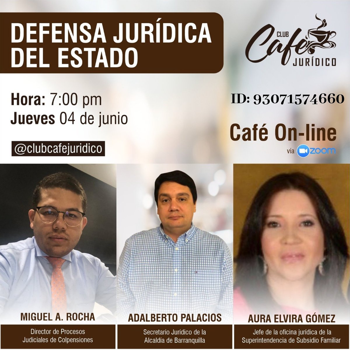 JangelOrozco's tweet photo. Nos vemos en @clubcafejuridic hoy 7:00 pm.
Acompáñanos con el hashtag #DefensaDelEstado. https://t.co/1qXFUfcR10