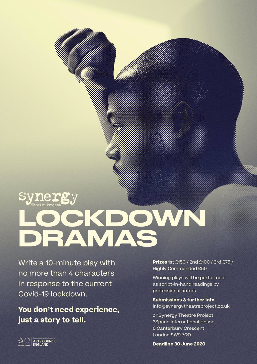 Synergy_Theatre's tweet photo. Lockdown Dramas rapid response playwriting project open to prisoners and ex-prisoners. Deadline 30th June https://t.co/HEtQDfShh8