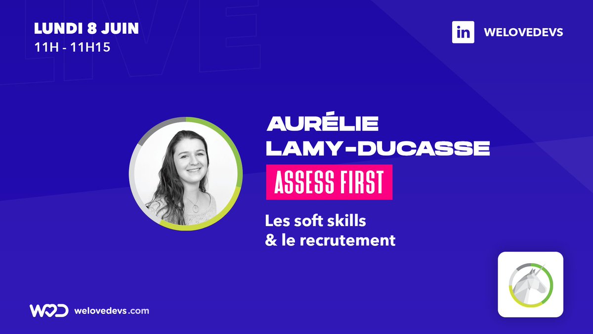 welovedevs's tweet image. [LIVES DU LUNDI]

10h30-10h45 Tanguy Herlin - @VaduoConsulting 🎉
10h45-11h Tony Sansico &amp;amp; Julien Drouvin - @gbandsmith 💻
11h-11h15 Aurélie Lamy-Ducasse - @AssessFirst 🇫🇷
11h15-11h30 Julie Carrière - @WeSingulart 🚀

Inscris-toi 👉 w3d.to/lundi