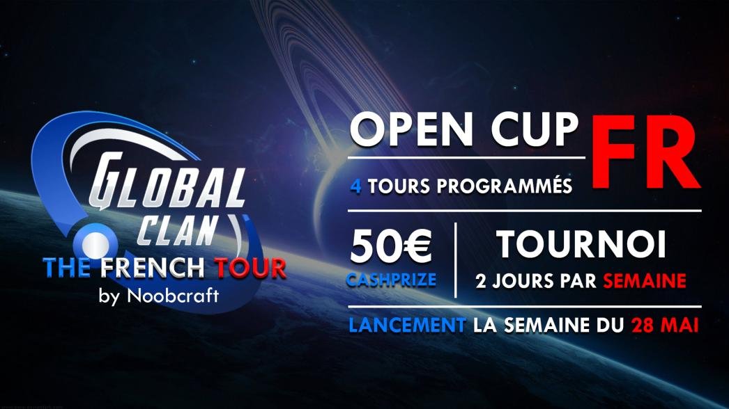 Our first round of The French Tour starts today! Make sure to tune in for some spicy French WC3 🇫🇷💪As a reminder Semi Finals and Finals will take place tomorrow~

🇫🇷📺: twitch.tv/noobcrafttv/

Sign up: challonge.com/GlobalClanNoob…