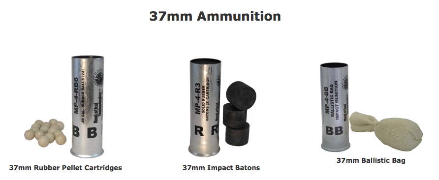 Identifying what exactly is being shot by looking at the gun of these types of projectiles is pretty much impossible because so many different things can be inside these cylindrical shells (see pics). Good thing is your response to these is the same: turn, bow, protect neck/head.