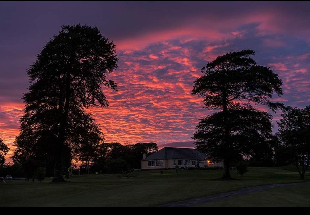 Taken 25 minutes after sunset last night on the course!!!!! 
Spot the golfers??? 
#golf #westofireland #mayo #castlebar