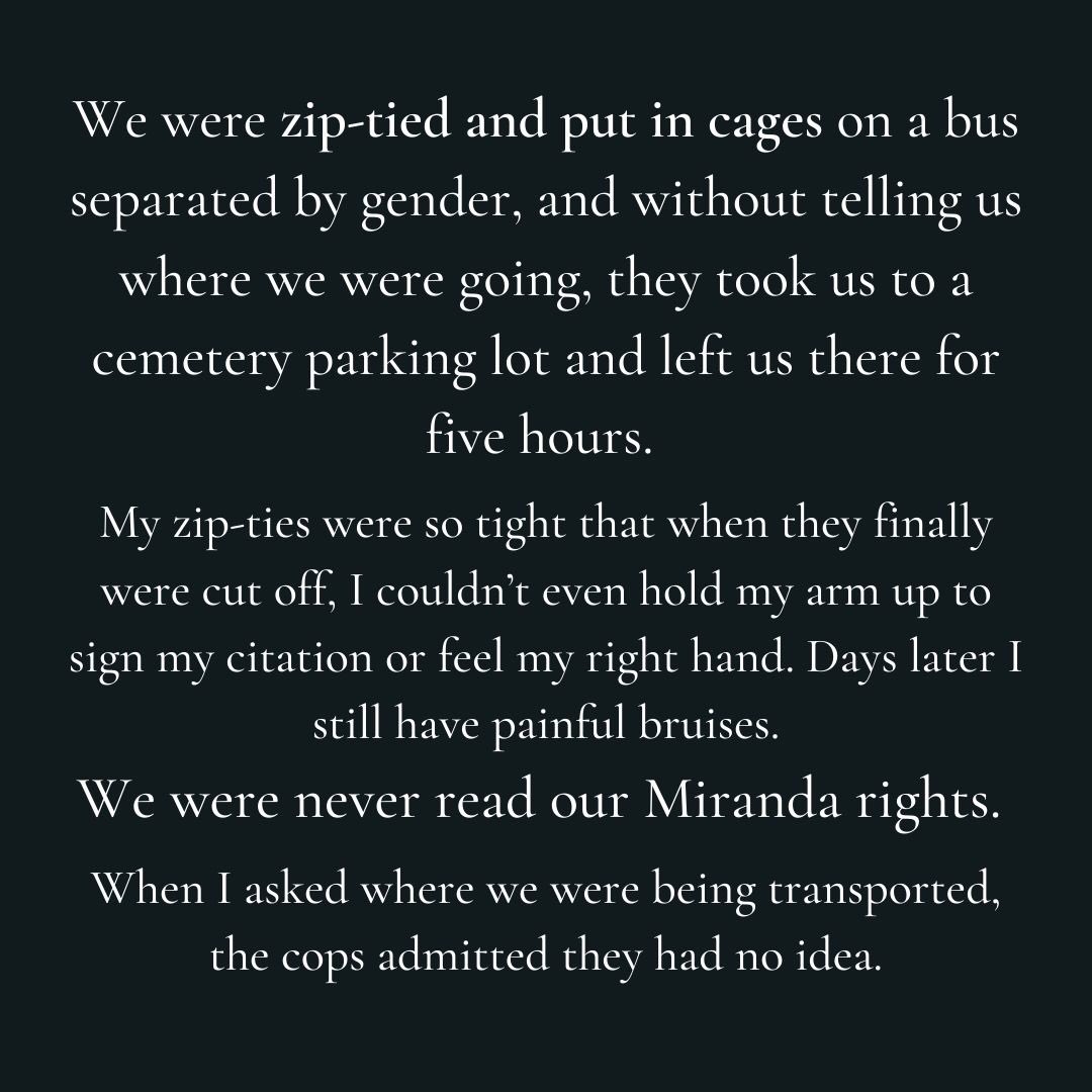 tiaratortilla's tweet photo. This is my experience with LAPD for peacefully protesting on Monday. Please share &amp; tag anyone you can to hold LAPD, the state &amp; the police force accountable. This is unacceptable. #EndPoliceBrutality #blacklivesmatter https://t.co/xByo2YD9iF