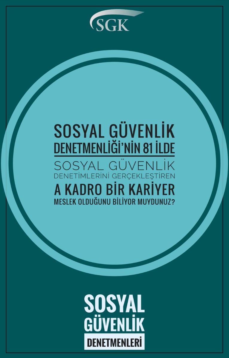 Sosyal güvenlik denetmenliği, Türkiye'de en geniş denetim ağına sahip A kadro meslek gruplarından biridir.
Sgk SGDenetmenleri #denetmenlertakipte