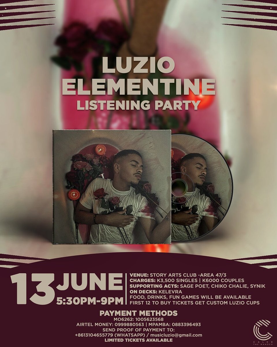 luziomind's tweet image. The #ElementineListeningParty 🗣 I couldn’t wait until my release date so here’s a chance for you to come and vibe with me. 
Hope to see you guys there 💃