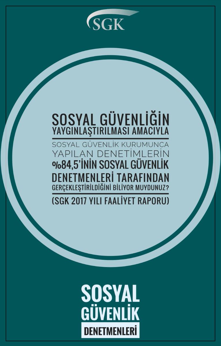 Sosyal güvenlik denetmenleri, sosyal güvenliği yaygınlaştırarak çalışanların sosyal güvenlik şemsiyesi altında güvenceli yaşam sürmesini sağlamaktadır.
 Sgk SGDenetmenleri