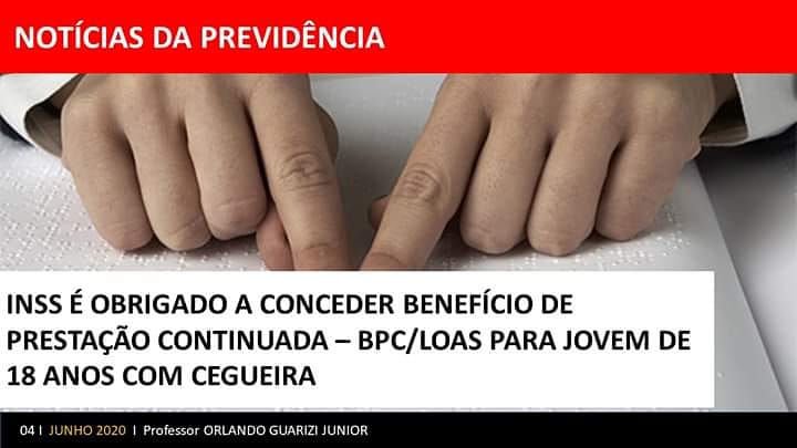 OrlandoGuarizi's tweet image. instagram.com/p/CBBadD6nSSJ/…

#deficiente #cegueira #deficientevisual #inss #invalidez #loas