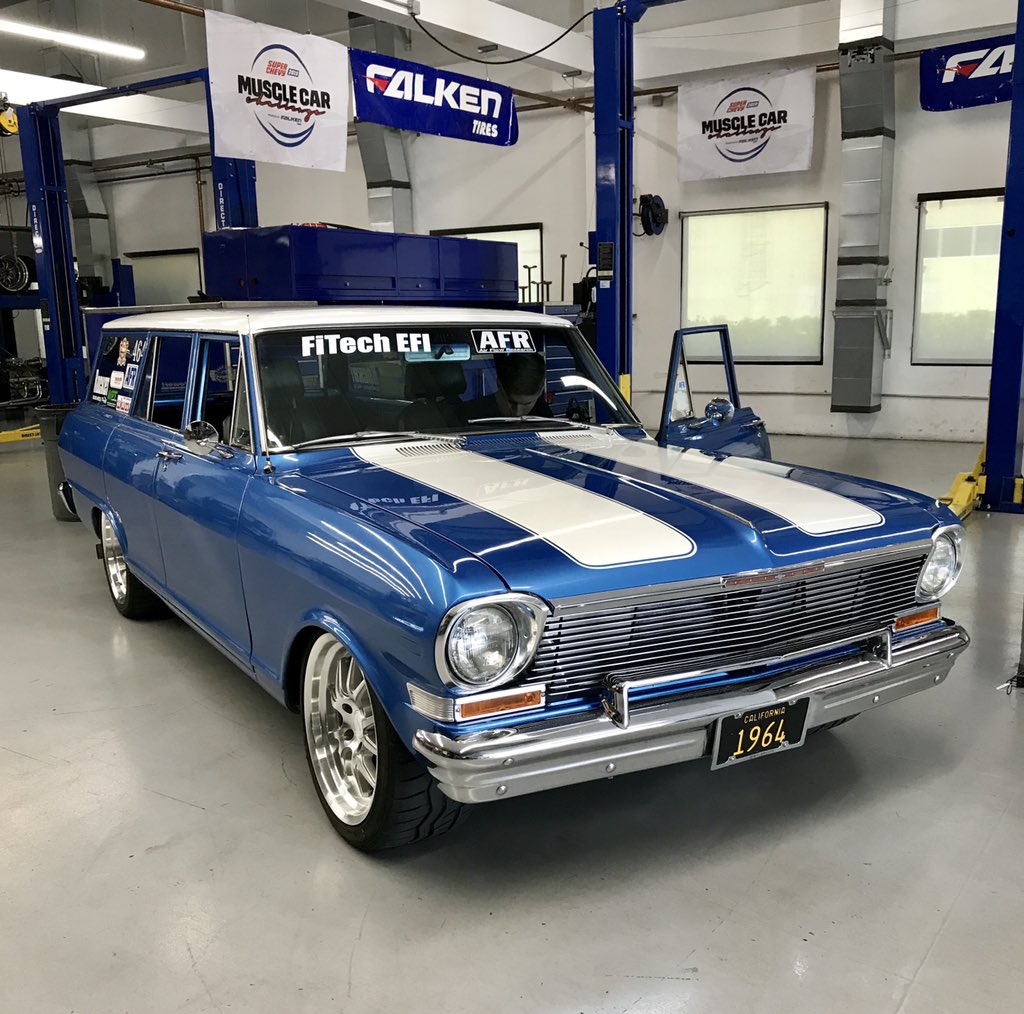 Happy 6-4 day! Thanks to everyone who has supported The Beach Boys Performance Nova Wagon. @TCI_Engineering @AFR_Heads @CurrieEnt @hpsperformance @FiTechefi @Magnaflow @Wilwoodbrakes @FalkenTire @rocket_wheels @TorcoUSA @rick’stanks @vapor_worx_fuel