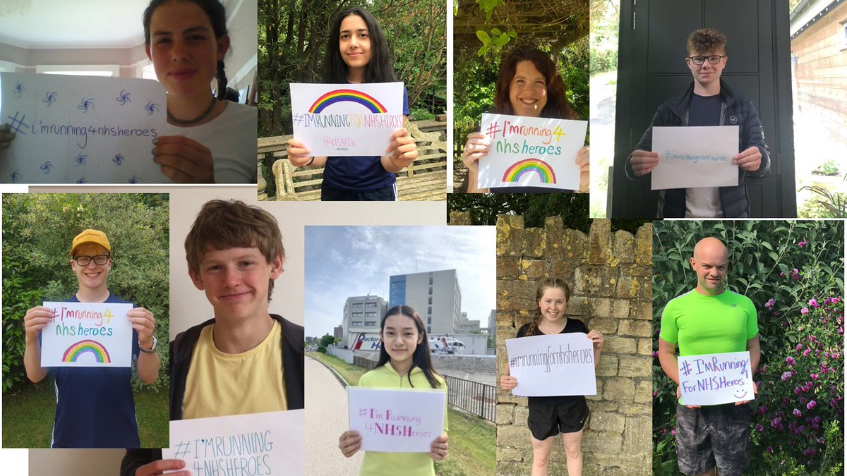 KESBathCharity's tweet photo. We're #Running4NHSHeroes on 13/14 June. Are you? To join the @kesbath team (pupils, staff, families, OEs  all welcome - no running experience necessary!)   go to: https://t.co/NH5idTauiy or donate to this great cause here: @NHSCharities https://t.co/IXx7Eyhstv https://t.co/YZWIOOWPQP