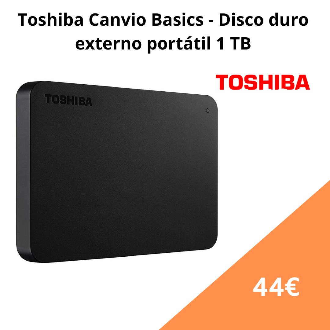 CuponDtos's tweet image. 🔥 #CHOLLO  Toshiba Canvio Basics - Disco duro externo portátil 1 TB ➡️ chollo.cupondescuentos.com/214

#DiscoDuro #Toshib #Chollo