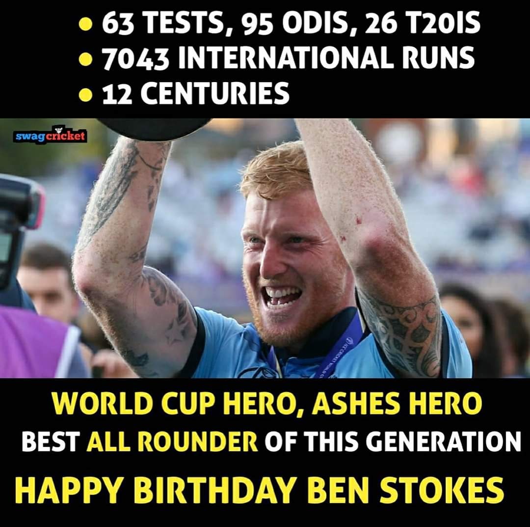 Happy Birthday Sir Ben Stokes! 