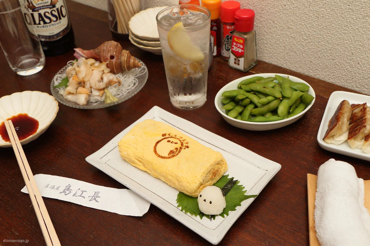 居酒屋「島江長」開店だよ〜！いろんなお皿にシマエナガが乗っていて可愛い！！
