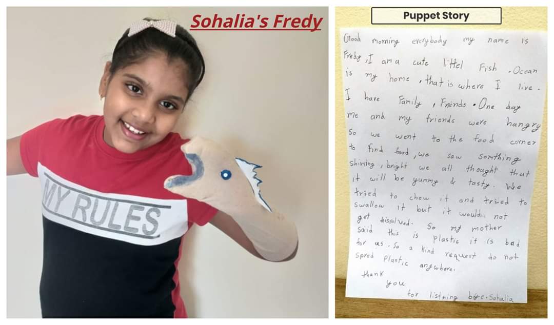 AIADubai's tweet photo. Grade 2B in English they created their own version of a story &amp; acted out their stories in class using puppets which they made themselves. As part of maths lesson they drew &amp; coloured beautiful butterflies showing the lines of symmetry #offlineactivities #weareallresponsible https://t.co/dnI12h1iND