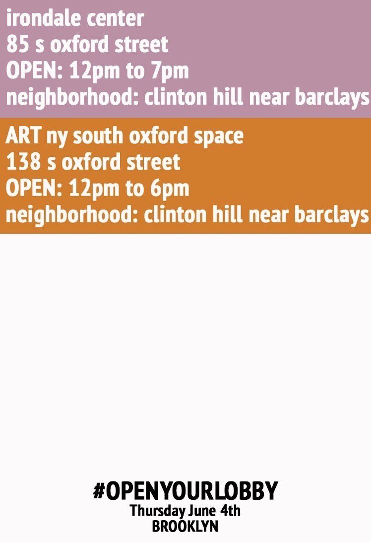 A map of theaters open today (6/4) in New York, created by a talented supporter of this initiative. Let's work on getting more theaters to #OpenYourLobby and on this map by tomorrow. Huge thanks to protesters on the ground supporting #BlackLivesMatter
